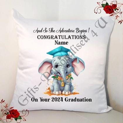 Personalised 18" Cushion - Graduation - University Degree - Congratulations - Design 10 Personalised 18" Cushion - Graduation - University Degree - Congratulations - Design 10