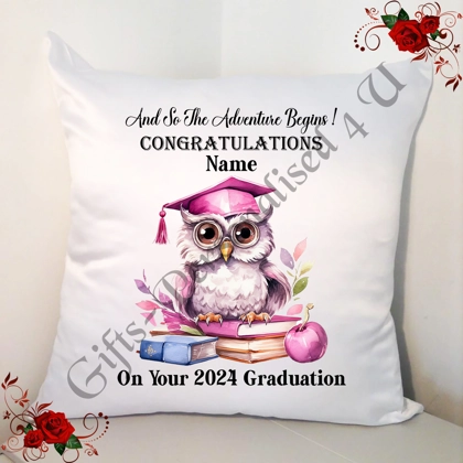 Personalised 18" Cushion - Graduation - University Degree - Congratulations - Design 13 Personalised 18" Cushion - Graduation - University Degree - Congratulations - Design 13