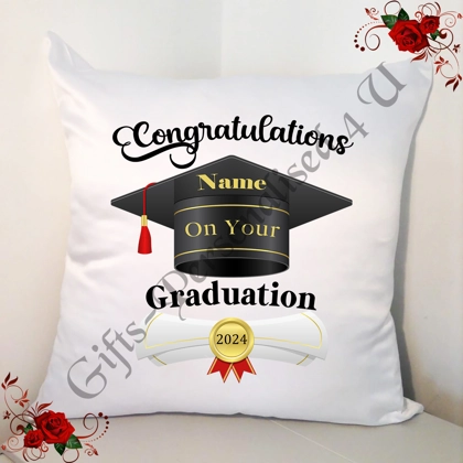 Personalised 18" Cushion - Graduation - University Degree - Congratulations - Design 18 Personalised 18" Cushion - Graduation - University Degree - Congratulations - Design 18