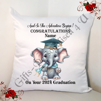 Personalised 18" Cushion - Graduation - University Degree - Congratulations - Design 7 Personalised 18" Cushion - Graduation - University Degree - Congratulations - Design 7