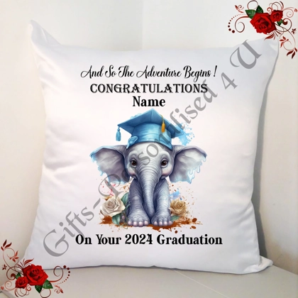 Personalised 18" Cushion - Graduation - University Degree - Congratulations - Design 8 Personalised 18" Cushion - Graduation - University Degree - Congratulations - Design 8