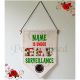 Personalised Linen Pennant Flag - Chri..