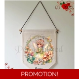 Personalised Linen Pennant Flag - Fair..