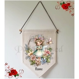 Personalised Linen Pennant Flag - Fair..