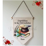 Personalised Linen Pennant Flag - Grad..
