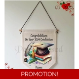 Personalised Linen Pennant Flag - Grad..