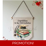 Personalised Linen Pennant Flag - Grad..