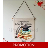 Personalised Linen Pennant Flag - Grad..