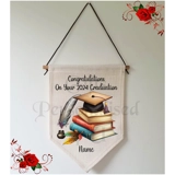 Personalised Linen Pennant Flag - Grad..