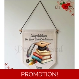 Personalised Linen Pennant Flag - Grad..