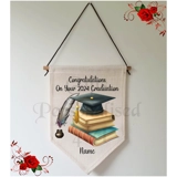 Personalised Linen Pennant Flag - Grad..