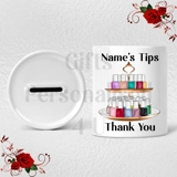 Personalised Ceramic Money Box - Tips ..