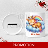 Personalised Ceramic Money Box - Giraf..