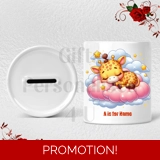 Personalised Ceramic Money Box - Giraf..