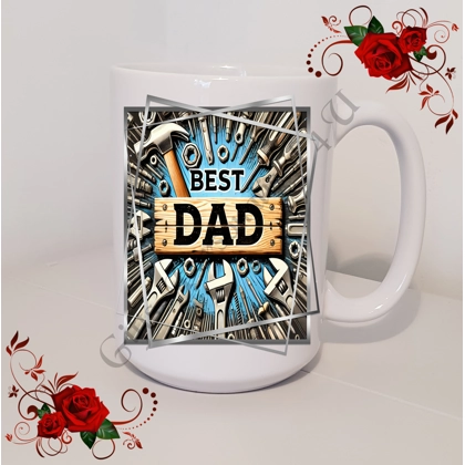 Designed Mug 11oz & 15oz sizes - Best Dad - Design 10 Designed Mug 11oz & 15oz sizes - Best Dad - Design 10