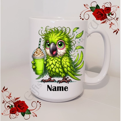 Personalised Mug 11oz & 15oz sizes - Quirky Bird - Name - Design 11 Personalised Mug 11oz & 15oz sizes - Quirky Bird - Name - Design 11