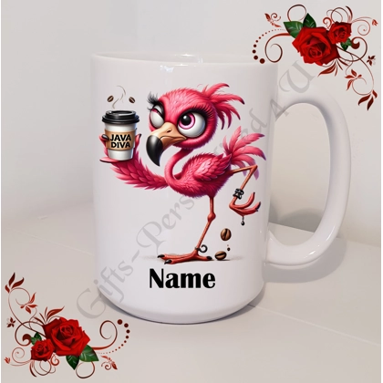 Personalised Mug 11oz & 15oz sizes - Quirky Bird - Name - Design 12 Personalised Mug 11oz & 15oz sizes - Quirky Bird - Name - Design 12