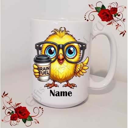 Personalised Mug 11oz & 15oz sizes - Quirky Bird - Name - Design 13 Personalised Mug 11oz & 15oz sizes - Quirky Bird - Name - Design 13