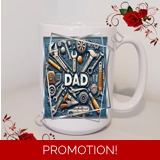 Designed Mug 11oz & 15oz sizes - Dad -..