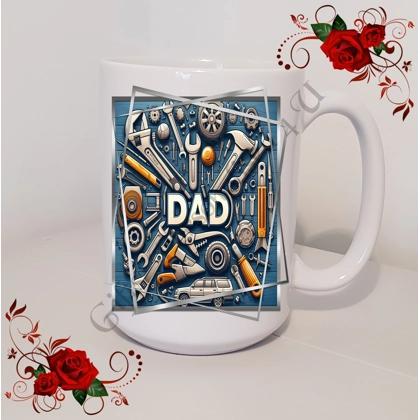 Designed Mug 11oz & 15oz sizes - Dad - Design 15 Designed Mug 11oz & 15oz sizes - Dad - Design 15
