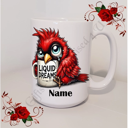 Personalised Mug 11oz & 15oz sizes - Quirky Bird - Name - Design 17 Personalised Mug 11oz & 15oz sizes - Quirky Bird - Name - Design 17