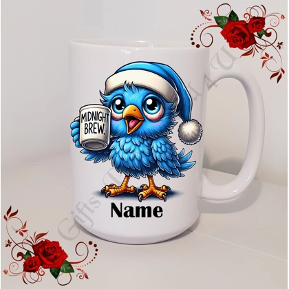 Personalised Mug 11oz & 15oz sizes - Quirky Bird - Name - Design 19 Personalised Mug 11oz & 15oz sizes - Quirky Bird - Name - Design 19