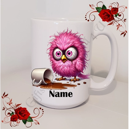 Personalised Mug 11oz & 15oz sizes - Quirky Bird - Name - Design 22 Personalised Mug 11oz & 15oz sizes - Quirky Bird - Name - Design 22