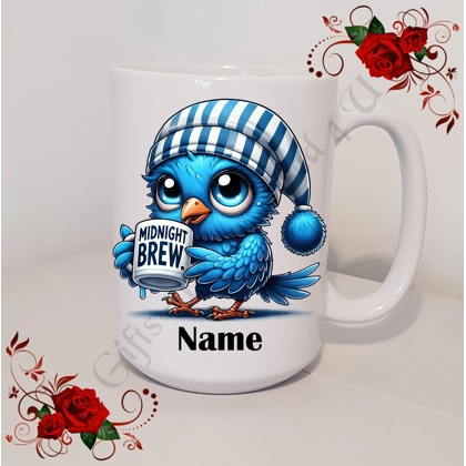 Personalised Mug 11oz & 15oz sizes - Quirky Bird - Name - Design 23 Personalised Mug 11oz & 15oz sizes - Quirky Bird - Name - Design 23