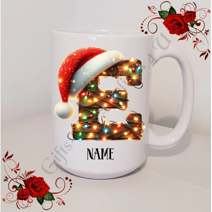 Personalised Mug 11oz & 15oz sizes - Christmas / Initial / Name - D.28