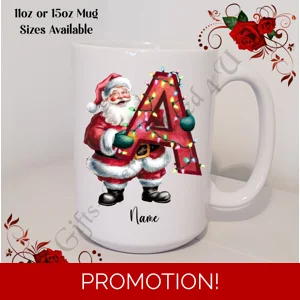 Personalised Mug 11oz & 15oz sizes - Christmas / Initial / Name - D.29