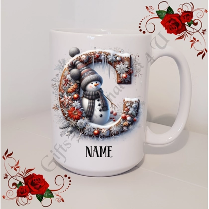 Personalised Mug 11oz & 15oz sizes - Christmas / Initial / Name - D.30
