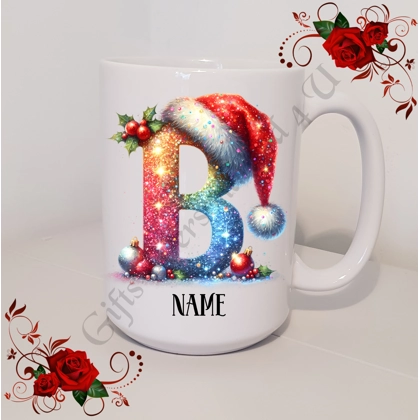 Personalised Mug 11oz & 15oz sizes - Christmas / Initial / Name - D.31
