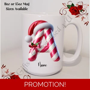 Personalised Mug 11oz & 15oz sizes - Christmas / Initial / Name - D.32
