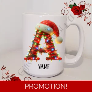 Personalised Mug 11oz & 15oz sizes - Christmas / Initial / Name - D.39