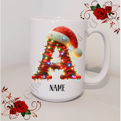 Personalised Mug 11oz & 15oz sizes - Christmas / Initial / Name - D.39