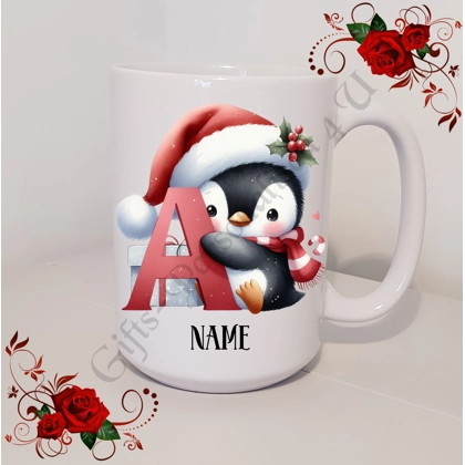 Personalised Mug 11oz & 15oz sizes - Christmas / Initial / Name - D.40