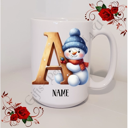 Personalised Mug 11oz & 15oz sizes - Christmas / Initial / Name - D.41