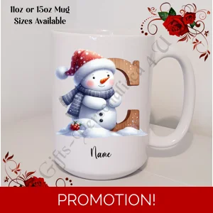 Personalised Mug 11oz & 15oz sizes - Christmas / Initial / Name - D.41