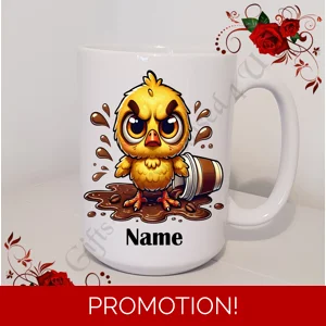Personalised Mug 11oz & 15oz sizes - Quirky Bird - Name - Design 4