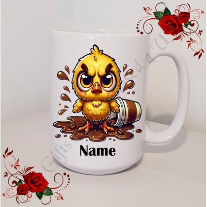 Personalised Mug 11oz & 15oz sizes - Quirky Bird - Name - Design 4 Personalised Mug 11oz & 15oz sizes - Quirky Bird - Name - Design 4