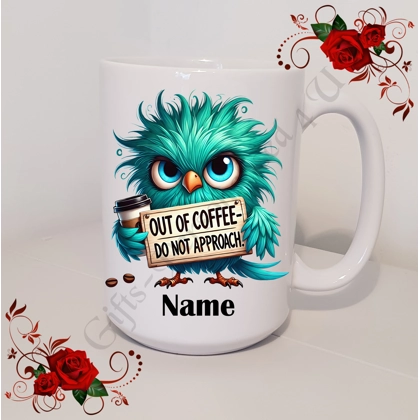 Personalised Mug 11oz & 15oz sizes - Quirky Bird - Name - Design 5 Personalised Mug 11oz & 15oz sizes - Quirky Bird - Name - Design 5