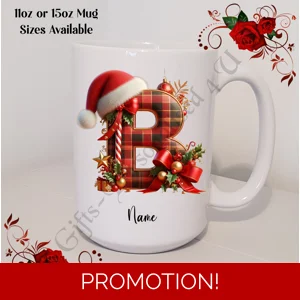 Personalised Mug 11oz & 15oz sizes - Christmas / Initial / Name - D.77