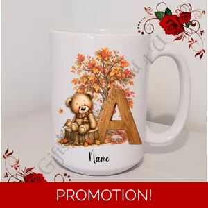 Personalised Mug 11oz & 15oz sizes - Autumn - Initial / Name - D.99