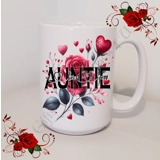 Designed Mug 11oz & 15oz sizes - Roses..