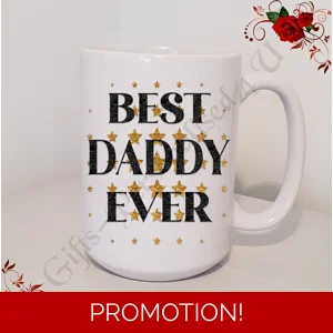 Personalised Mug 11oz & 15oz sizes - Stars - Best Ever Daddy / Dad / Pop etc - Design 4
