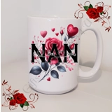 Designed Mug 11oz & 15oz sizes - Roses..
