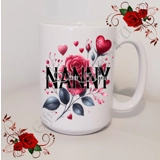Designed Mug 11oz & 15oz sizes - Roses..