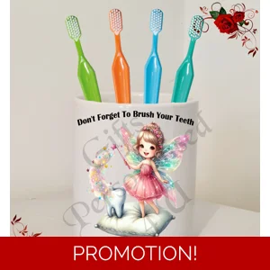 Personalised Ceramic Tooth Brush Holder –  Design 5