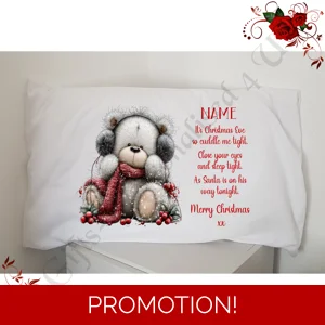 Personalised Pillowcase - Christmas Eve - Name - D.3