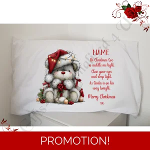 Personalised Pillowcase - Christmas Eve - Name - D.4